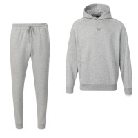 Castore Adapt Fleece Trainingspak Hooded Lichtgrijs Donkergrijs