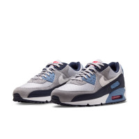 Nike Air Max 90 Sneakers Geyser Grey Work Blue Wit Grijs Zwart
