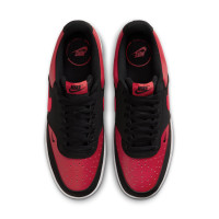 Nike Court Vision Low Baskets Noir Rouge Rouge Blanc
