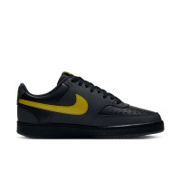 Nike Court Vision Low Sneakers Donkergrijs Geel Zwart