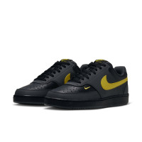 Nike Court Vision Low Sneakers Donkergrijs Geel Zwart