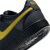 Nike Court Vision Low Sneakers Donkergrijs Geel Zwart