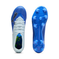 PUMA Ultra Nitro 7 Match Gras / Kunstgras Voetbalschoenen (MG) Lichtblauw Blauw Lime