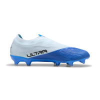 PUMA Ultra Nitro 7 Match Sans Lacets Gazon Naturel Artificiel Chaussures de Foot (MG) Bleu Clair Bleu Lime