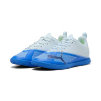 PUMA Ultra 7 Play Zaalvoetbalschoenen (IN) Kids Lichtblauw Blauw Lime