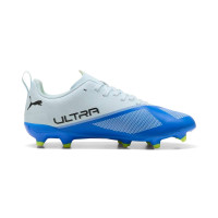 PUMA Ultra 7 Play Gazon Naturel Artificiel Chaussures de Foot (MG) Enfants Bleu Clair Bleu Lime