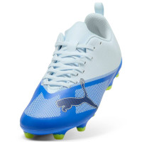 PUMA Ultra 7 Play Gazon Naturel Artificiel Chaussures de Foot (MG) Enfants Bleu Clair Bleu Lime