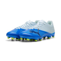 PUMA Ultra 7 Play Gras / Kunstgras Voetbalschoenen (MG) Lichtblauw Blauw Lime