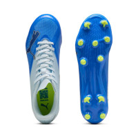 PUMA Ultra 7 Play Gras / Kunstgras Voetbalschoenen (MG) Lichtblauw Blauw Lime