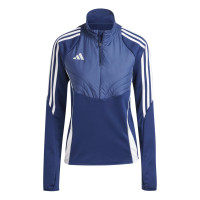 adidas Tiro 24 Winterized Trainingstrui 1/4-Zip Dames Donkerblauw Wit