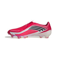 adidas F50 Messi Elite Gazon Naturel Chaussures de Foot (FG) Rouge Vif Noir Blanc