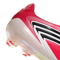 adidas F50 Messi Elite Gazon Naturel Chaussures de Foot (FG) Rouge Vif Noir Blanc