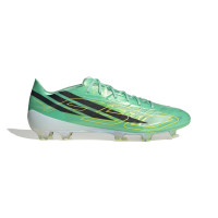 adidas F50 Hyperfast EVO Gras Voetbalschoenen (FG) Mintgroen Zwart Wit