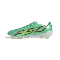 adidas F50 Hyperfast EVO Gras Voetbalschoenen (FG) Mintgroen Zwart Wit