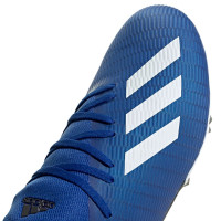 adidas X 19.3 Gras Voetbalschoenen (FG) Blauw Wit Zwart