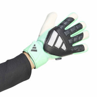 adidas Predator Match Fingersave Keepershandschoenen Zwart Mintgroen Zilver