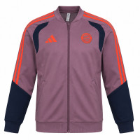 adidas Bayern München Europees Presentatie Trainingspak 2026-2027 Kids Lichtpaars Zwart Rood