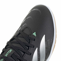 adidas Predator Club Zaalvoetbalschoenen (IN) Kids Zwart Zilver Mintgroen