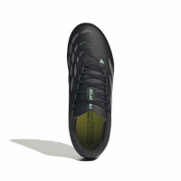 adidas Predator Club Gras / Kunstgras Voetbalschoenen (MG) Kids Zwart Zilver Mintgroen