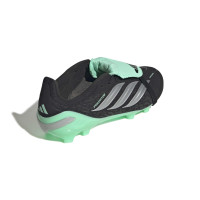adidas Predator Elite FT Gras Voetbalschoenen (FG) Kids Zwart Zilver Mintgroen