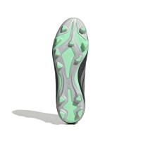 adidas Predator Club Gras / Kunstgras Voetbalschoenen (MG) Zwart Zilver Mintgroen