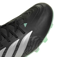 adidas Predator Club Gras / Kunstgras Voetbalschoenen (MG) Zwart Zilver Mintgroen