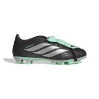 adidas Predator Club FT Gras / Kunstgras Voetbalschoenen (MG) Zwart Zilver Mintgroen