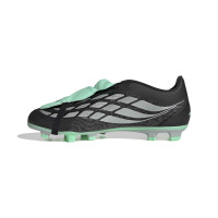 adidas Predator Club FT Gras / Kunstgras Voetbalschoenen (MG) Zwart Zilver Mintgroen