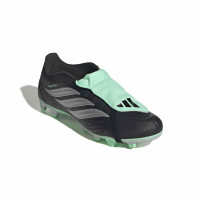 adidas Predator Club FT Gras / Kunstgras Voetbalschoenen (MG) Zwart Zilver Mintgroen