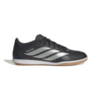adidas Predator Club Zaalvoetbalschoenen (IN) Zwart Zilver Mintgroen