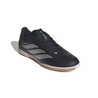adidas Predator Club Zaalvoetbalschoenen (IN) Zwart Zilver Mintgroen
