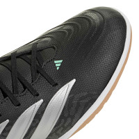 adidas Predator Club Zaalvoetbalschoenen (IN) Zwart Zilver Mintgroen