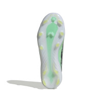 adidas F50 Hyperfast Elite Gras Voetbalschoenen (FG) Kids Mintgroen Zwart Wit