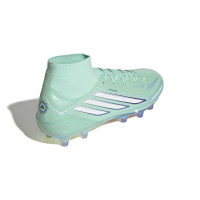 adidas F50 Sparkfusion Elite Mid Gras / Kunstgras Voetbalschoenen (MG) Dames Mintgroen Wit Blauw