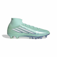 adidas F50 Sparkfusion Pro Mid Gras / Kunstgras Voetbalschoenen (MG) Dames Mintgroen Wit Blauw