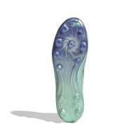 adidas F50 Sparkfusion Pro Mid Gras / Kunstgras Voetbalschoenen (MG) Dames Mintgroen Wit Blauw