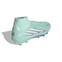 adidas F50 Sparkfusion Pro Mid Gras / Kunstgras Voetbalschoenen (MG) Dames Mintgroen Wit Blauw