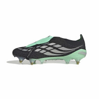 adidas Predator Elite FT Crampons Vissés Chaussures de Foot (SG) Noir Gris Argenté Vert Menthe