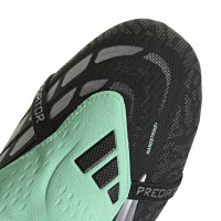 adidas Predator Elite FT Crampons Vissés Chaussures de Foot (SG) Noir Gris Argenté Vert Menthe