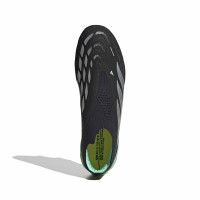 adidas Predator Elite Sans Lacets Crampons Vissés Chaussures de Foot (SG) Noir Gris Argenté Vert Menthe