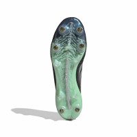 adidas Predator Elite Sans Lacets Crampons Vissés Chaussures de Foot (SG) Noir Gris Argenté Vert Menthe