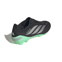 adidas Predator League Gazon Naturel Chaussures de Foot (FG) Noir Gris Argenté Vert Menthe