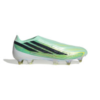 adidas F50 Hyperfast Elite Sans Lacets Crampons Vissés Chaussures de Foot (SG) Vert Menthe Noir Blanc