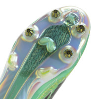 adidas F50 Hyperfast Elite Sans Lacets Crampons Vissés Chaussures de Foot (SG) Vert Menthe Noir Blanc