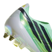 adidas F50 Hyperfast Elite Sans Lacets Crampons Vissés Chaussures de Foot (SG) Vert Menthe Noir Blanc