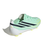 adidas F50 Hyperfast League Gazon Naturel Chaussures de Foot (FG) Enfants Vert Menthe Noir Blanc