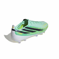 adidas F50 Hyperfast Elite Kunstgras Voetbalschoenen (AG) Mintgroen Zwart Wit