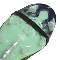 adidas Predator Pro FT Gras Voetbalschoenen (FG) Zwart Zilver Mintgroen