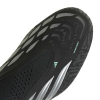 adidas Predator Elite Sans Lacets Gazon Naturel Chaussures de Foot (FG) Noir Gris Argenté Vert Menthe