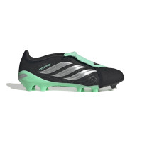 adidas Predator League FT Gras Voetbalschoenen (FG) Zwart Zilver Mintgroen